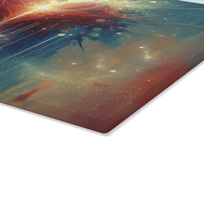 Transcendent Connection Beauty Glass Cutting Board