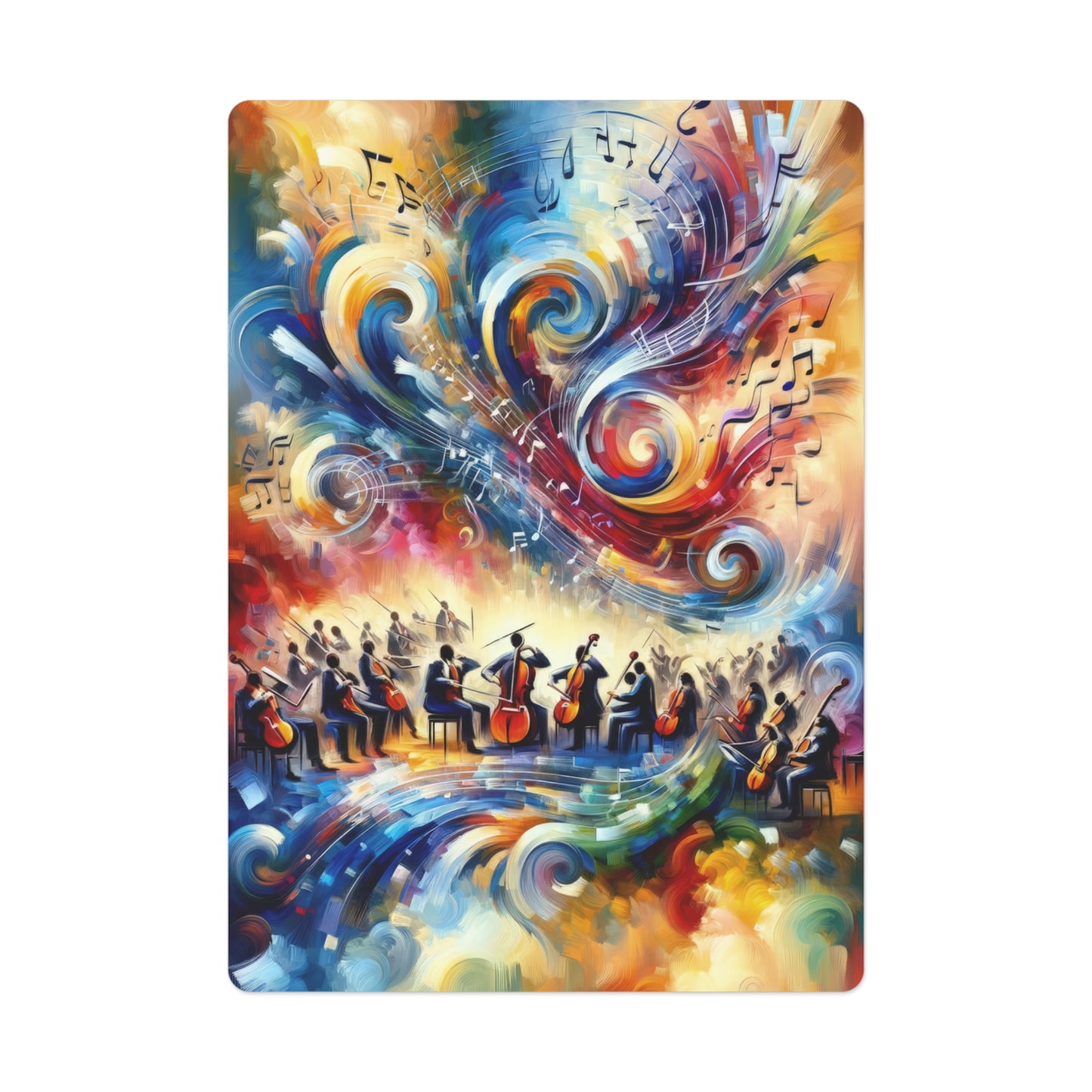 Vibrant Maestro Symphony Poker Cards