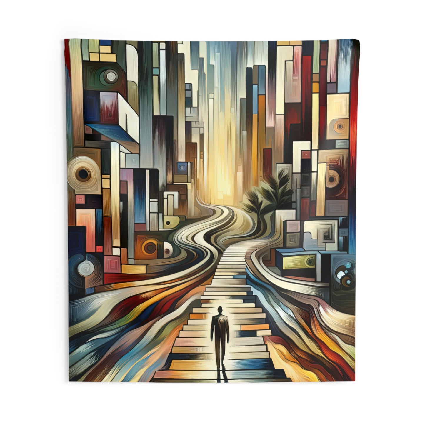 Relatable Journey Abstraction Indoor Wall Tapestries