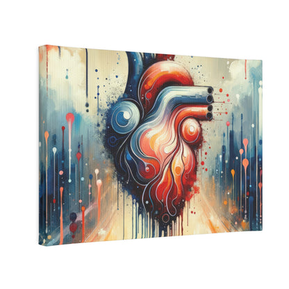 Rhythmic Heart Harmony Canvas Photo Tile