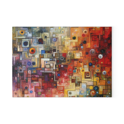 Witty Conversation Tapestry Glass Cutting Board