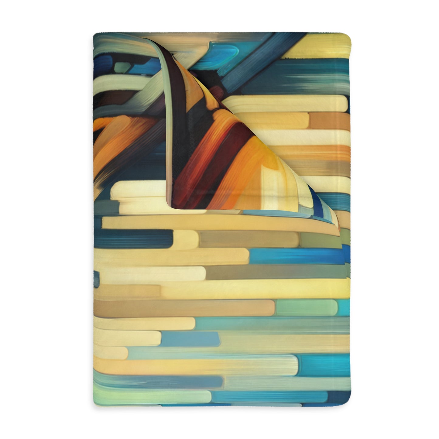 Cobbled Rhythm Heartbeat Velveteen Microfiber Blanket (Two-sided print)