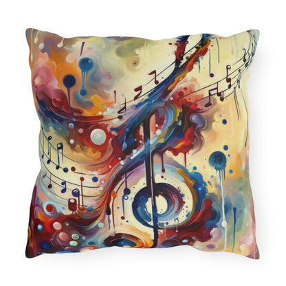 Harmonizing Melody Life Outdoor Pillows