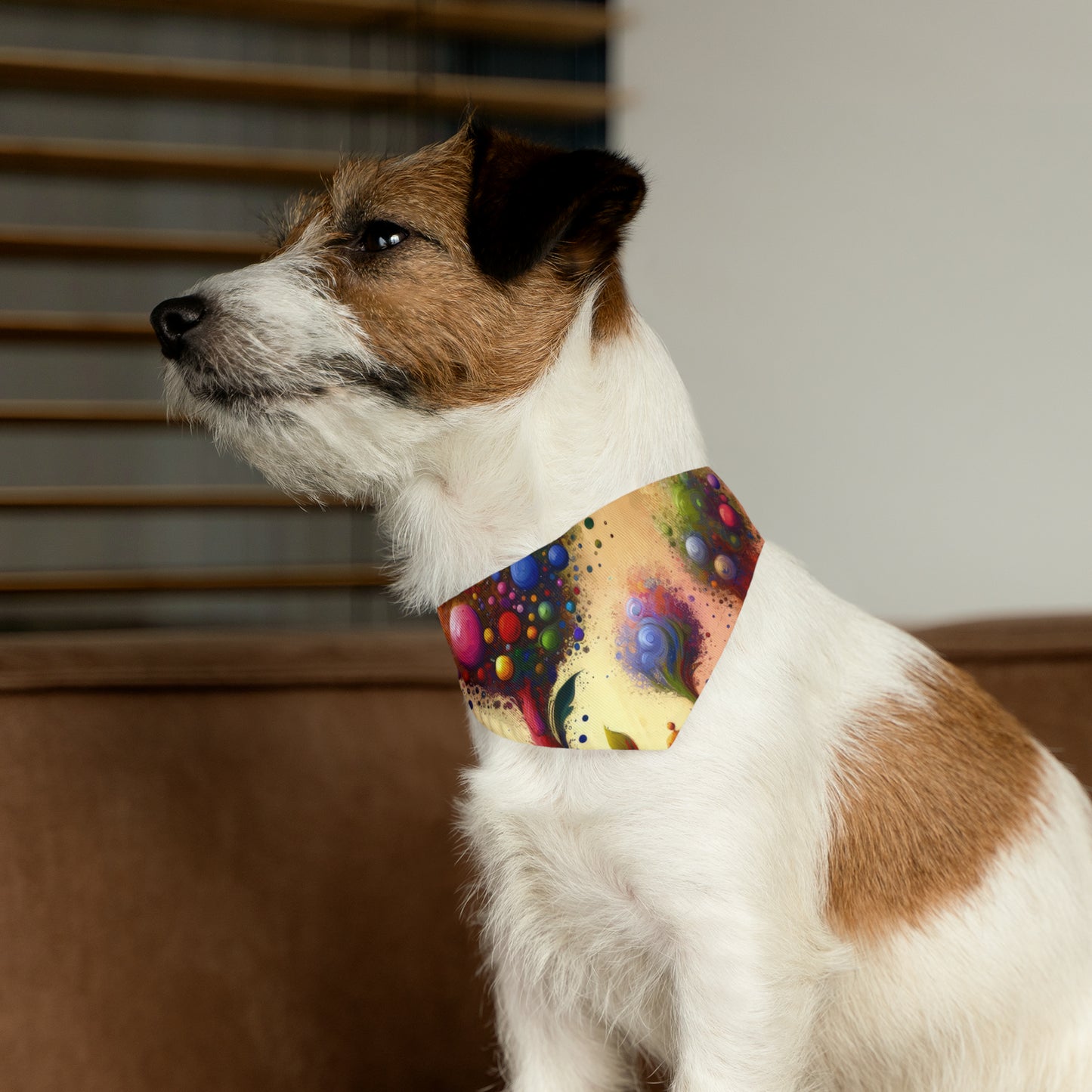 Vibrant Digital Arboriculture Pet Bandana Collar