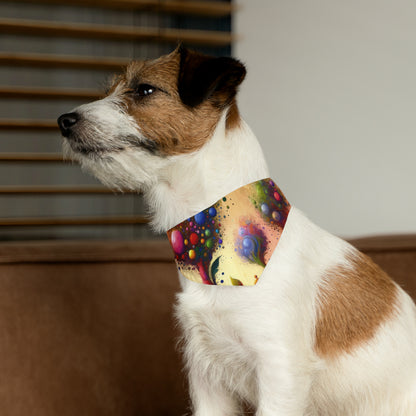 Vibrant Digital Arboriculture Pet Bandana Collar