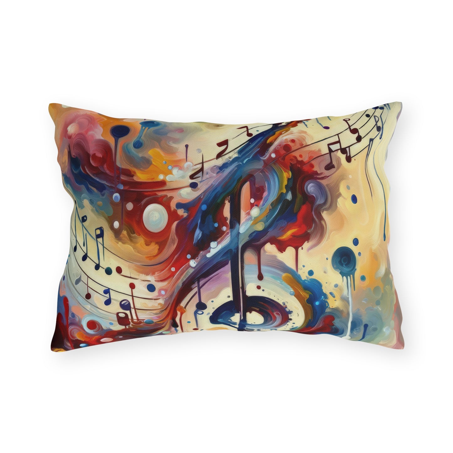 Harmonizing Melody Life Outdoor Pillows