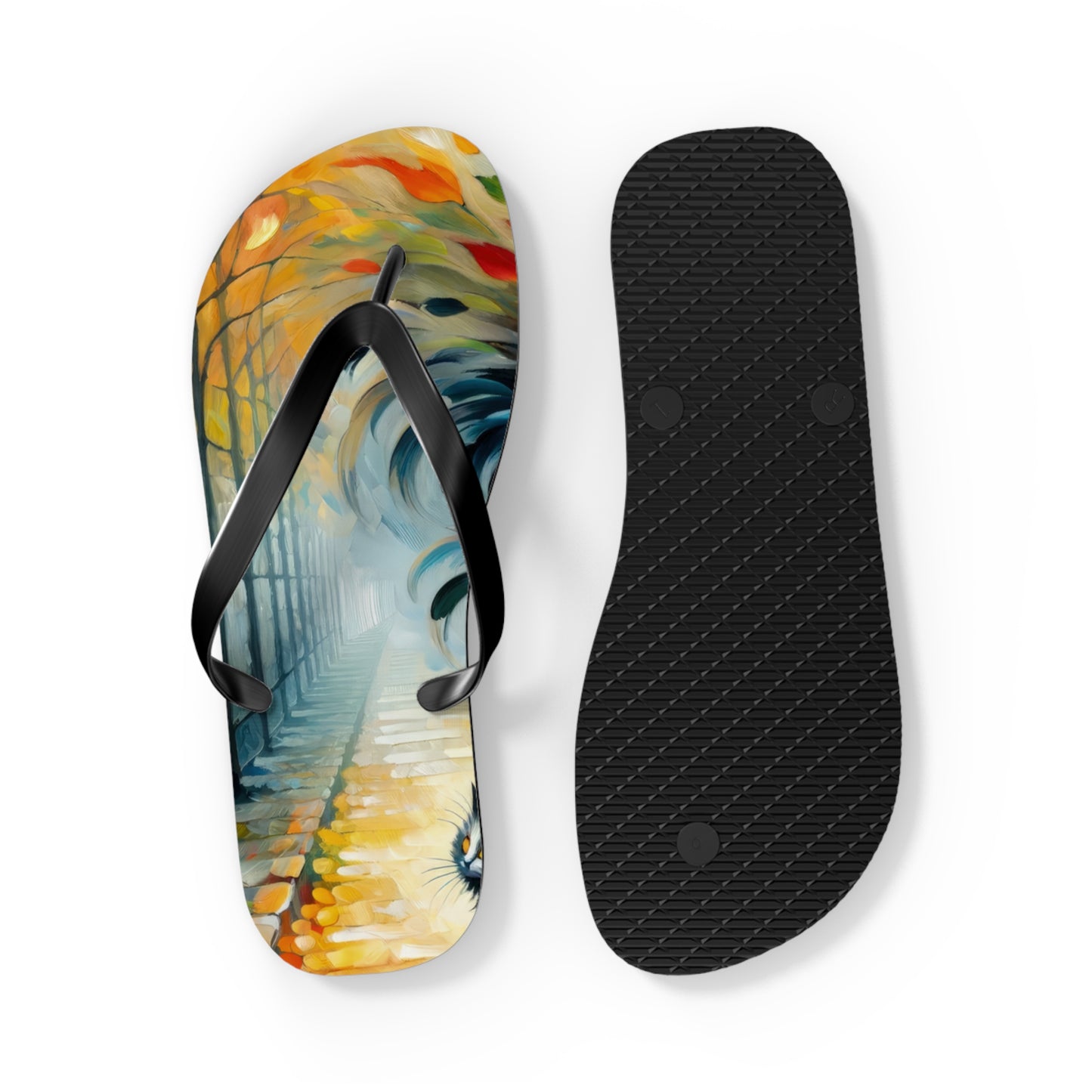 Autumn Whirlwind Escape Flip Flops