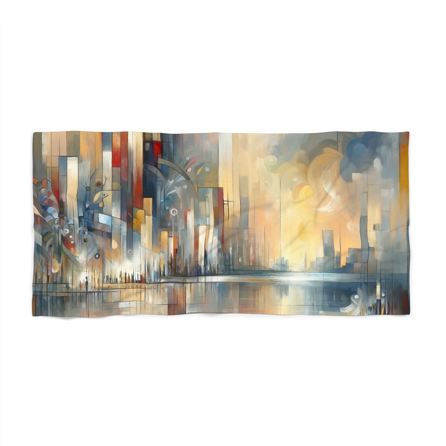 Abstract Buzzing Stillness Beach Towel