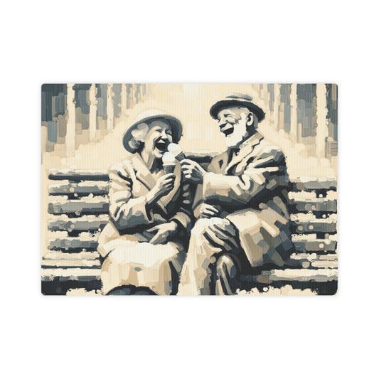 Joyful Companionship Serenity Canvas Photo Tile
