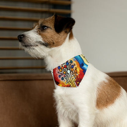 Empathetic Connection Abstract Pet Bandana Collar