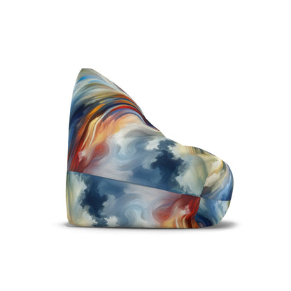 Convergent Abstract Unity Bean Bag Chair Cover