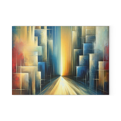 Echoes Dissolving Light Glass Cutting Board