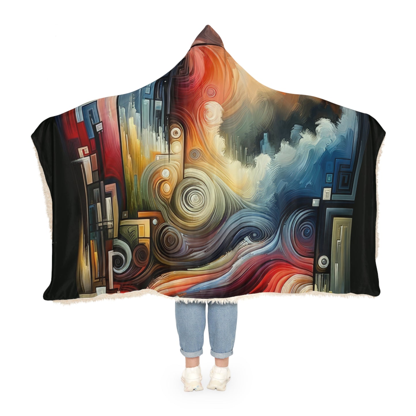 Tuning Essence Abstract Snuggle Blanket