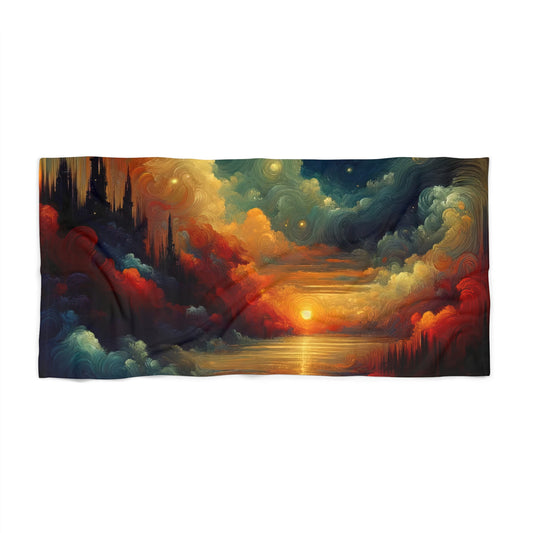 Twilight Velvet Transition Beach Towel