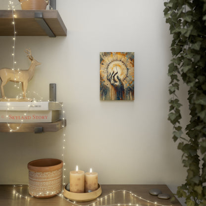 Sovereign Reflective Tachism Canvas Photo Tile