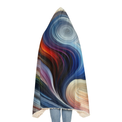 Harmonious Mindset Abstract Snuggle Blanket