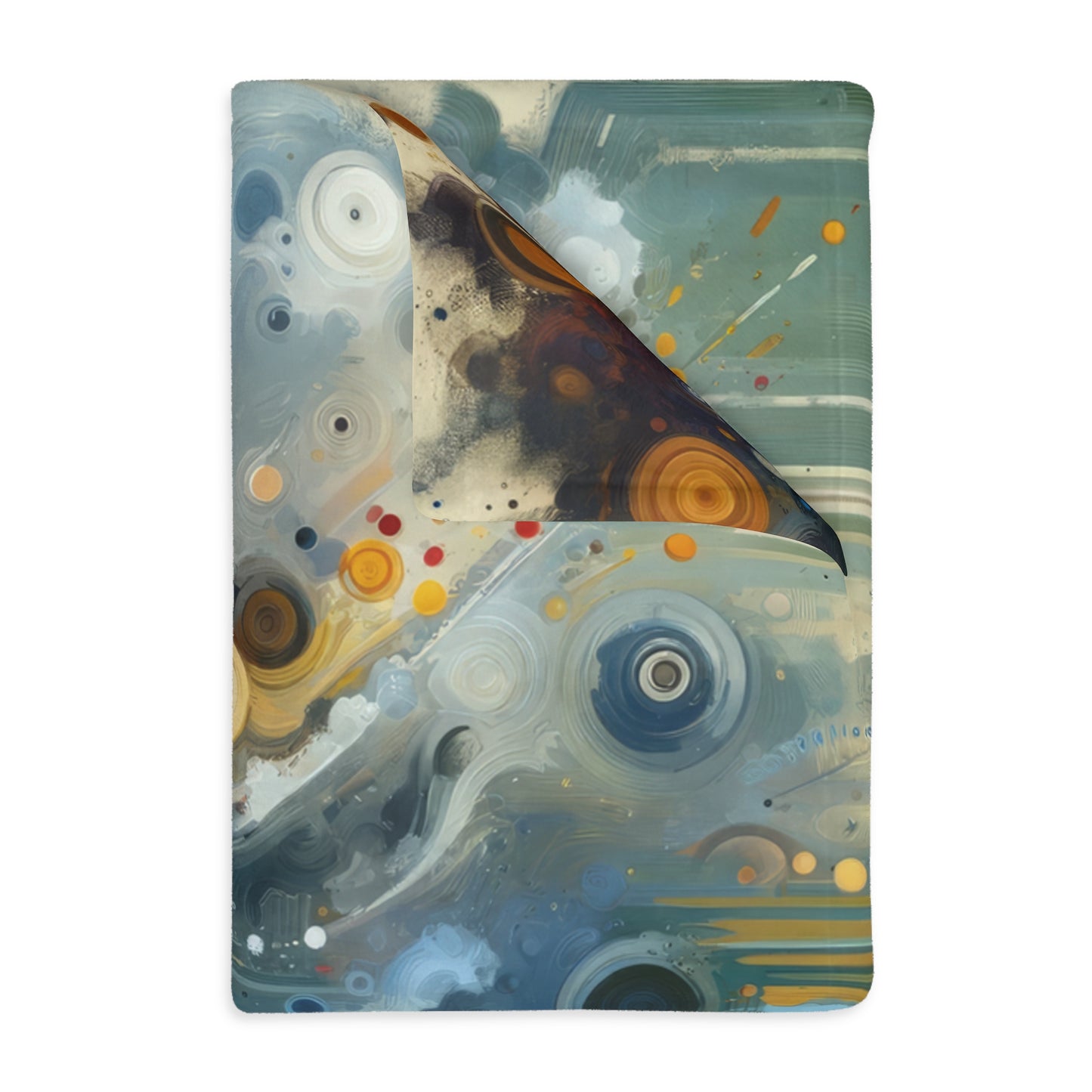 Desire Visualization Tachism Velveteen Microfiber Blanket (Two-sided print)