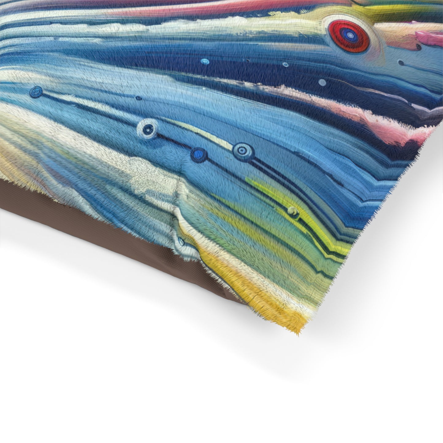 Sustainable Ripple Abstract Pet Bed
