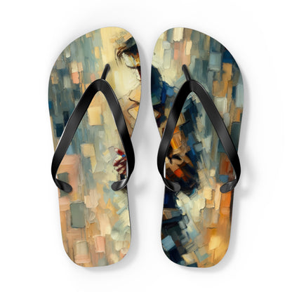 Urban Tachism Encounter Flip Flops