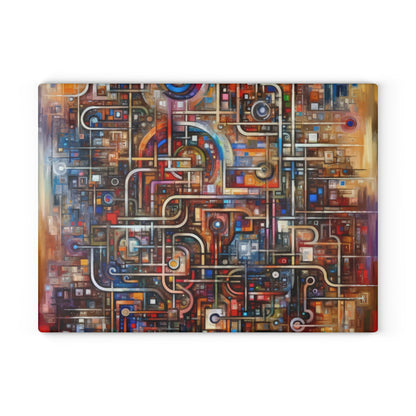 Grandest App Tapestry Glass Cutting Board