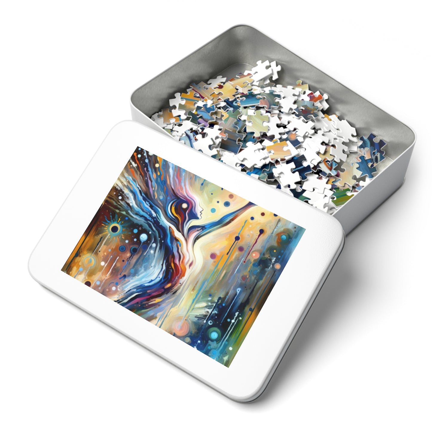 Journey Embrace Tachism Jigsaw Puzzle (30, 110, 252, 500,1000-Piece)