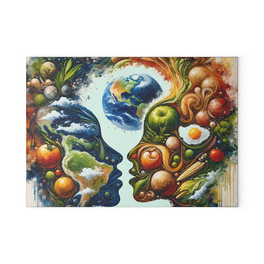 Earthly Dialogue Feast Glass Cutting Board