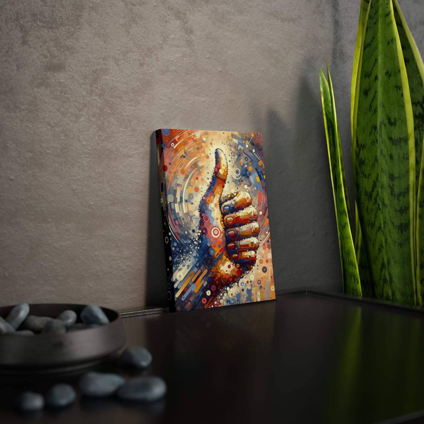 Digital Gratitude Nod Canvas Photo Tile