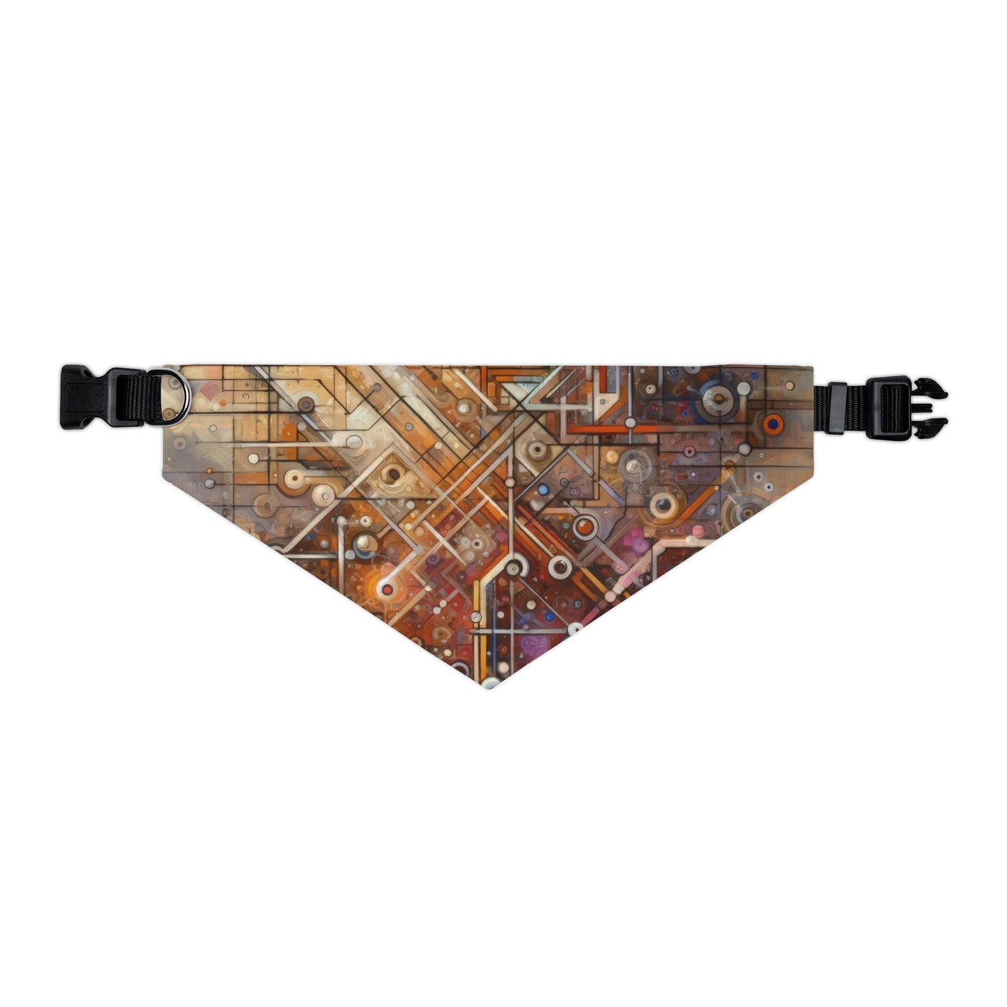 Abstract Structural Complexity Pet Bandana Collar