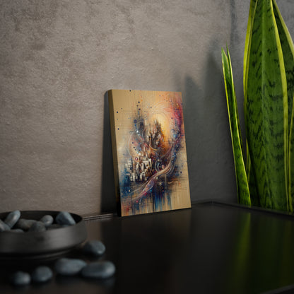 Digital Rhythmic Architecture Canvas Photo Tile