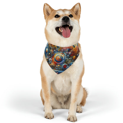 Connected Virtuality Canvas Pet Bandana Collar