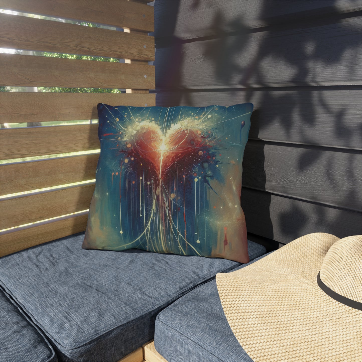 Transcendent Connection Beauty Outdoor Pillows