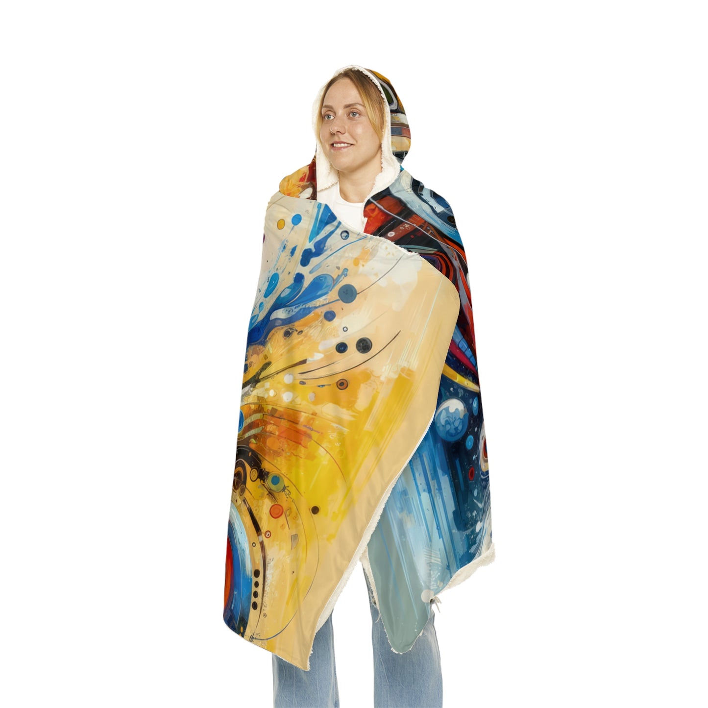 Harmonic Abstract Synergy Snuggle Blanket