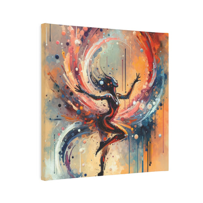 Decision Dance Tachism Canvas Photo Tile