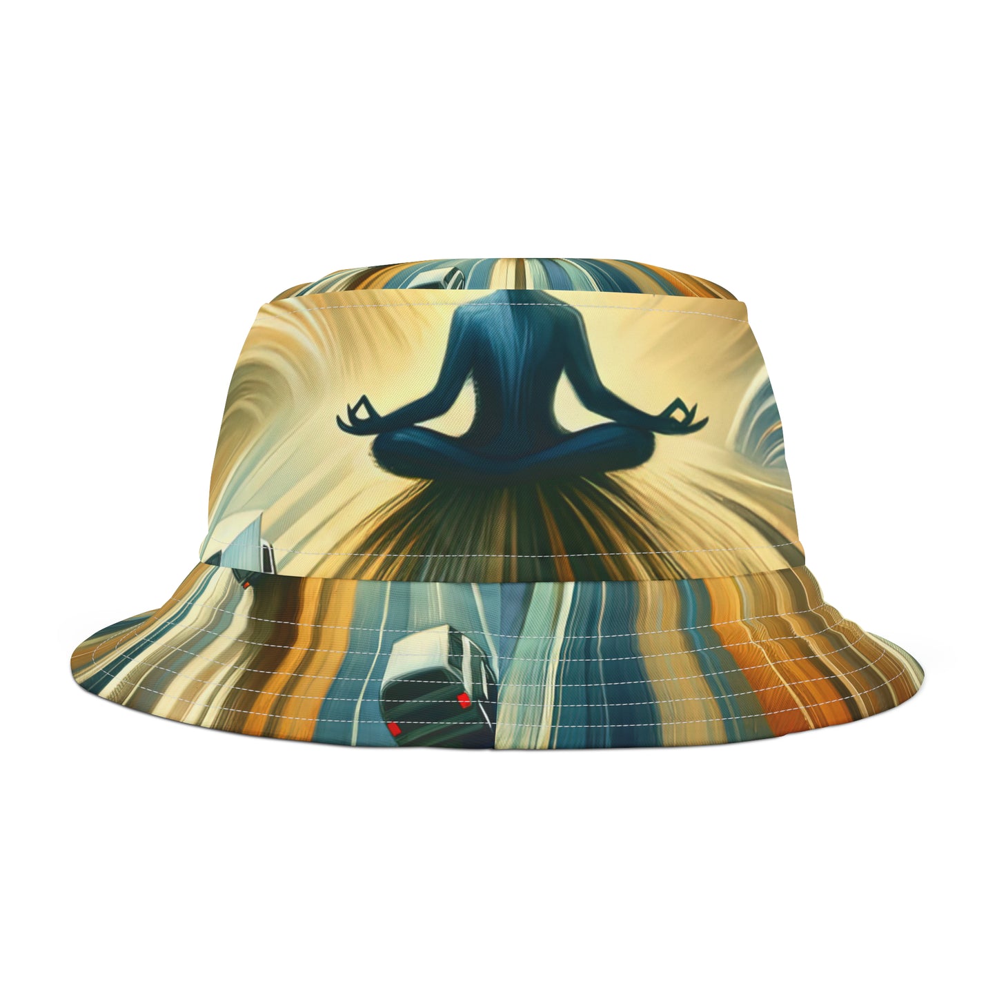 Meditative Commute Flow Bucket Hat (AOP)