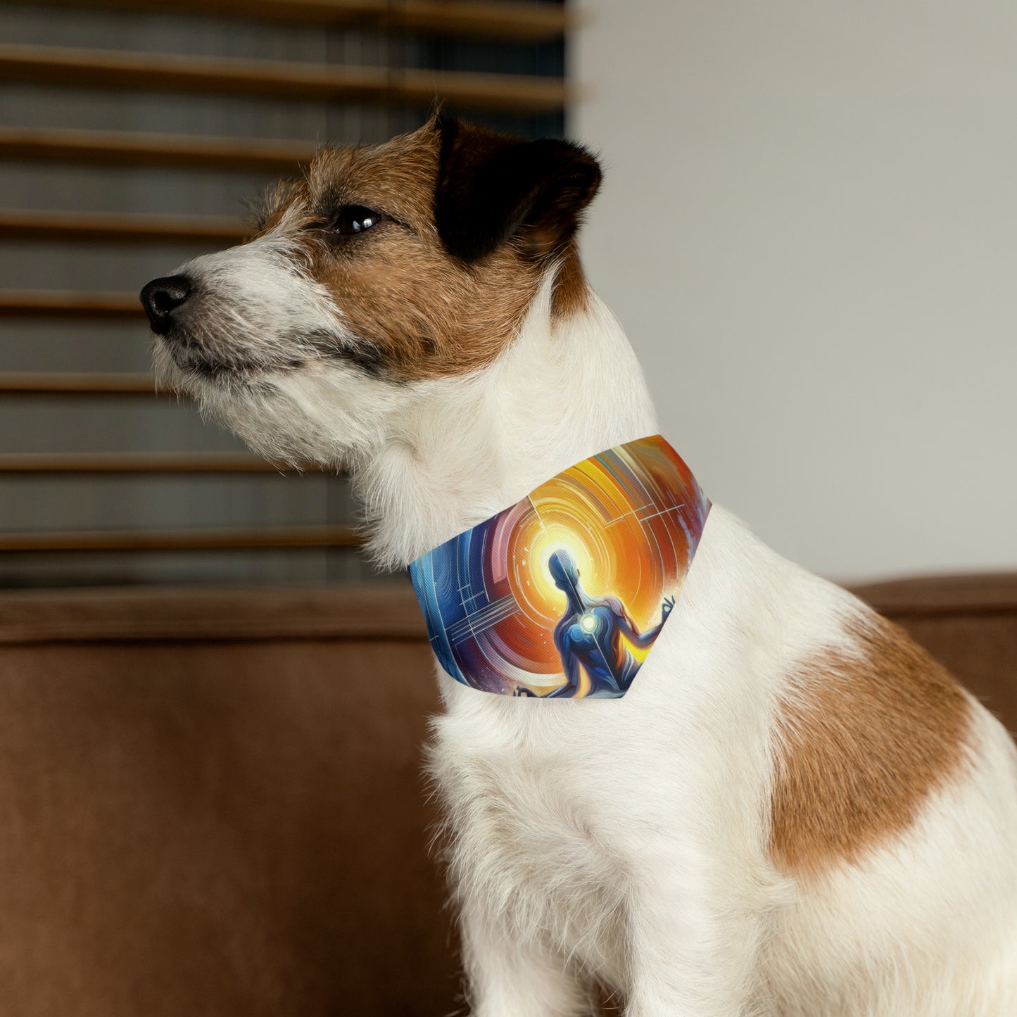 Techno Spiritual Synthesis Pet Bandana Collar