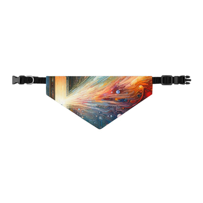 Mirror Wholeness Tachism Pet Bandana Collar