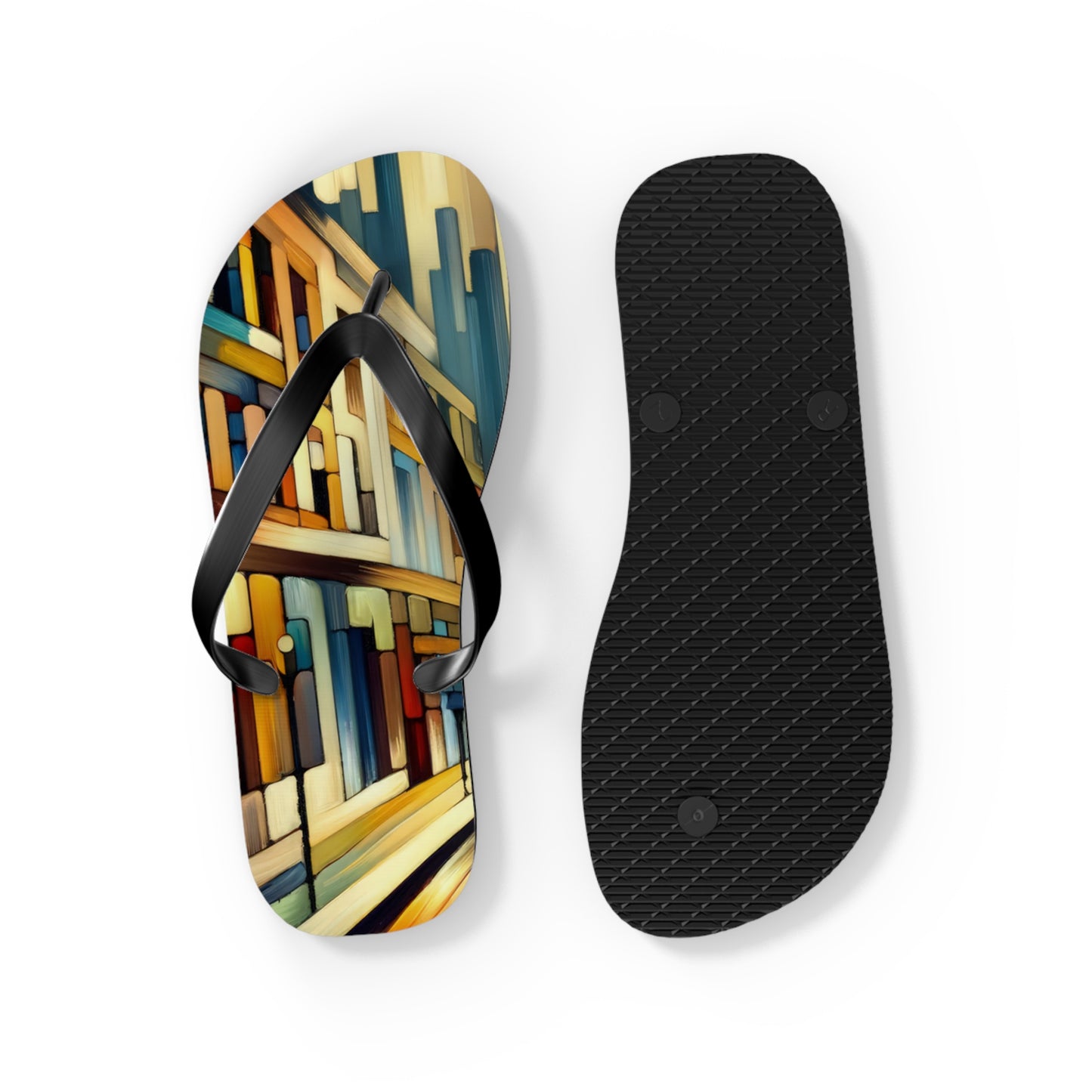 Cobbled Rhythm Heartbeat Flip Flops