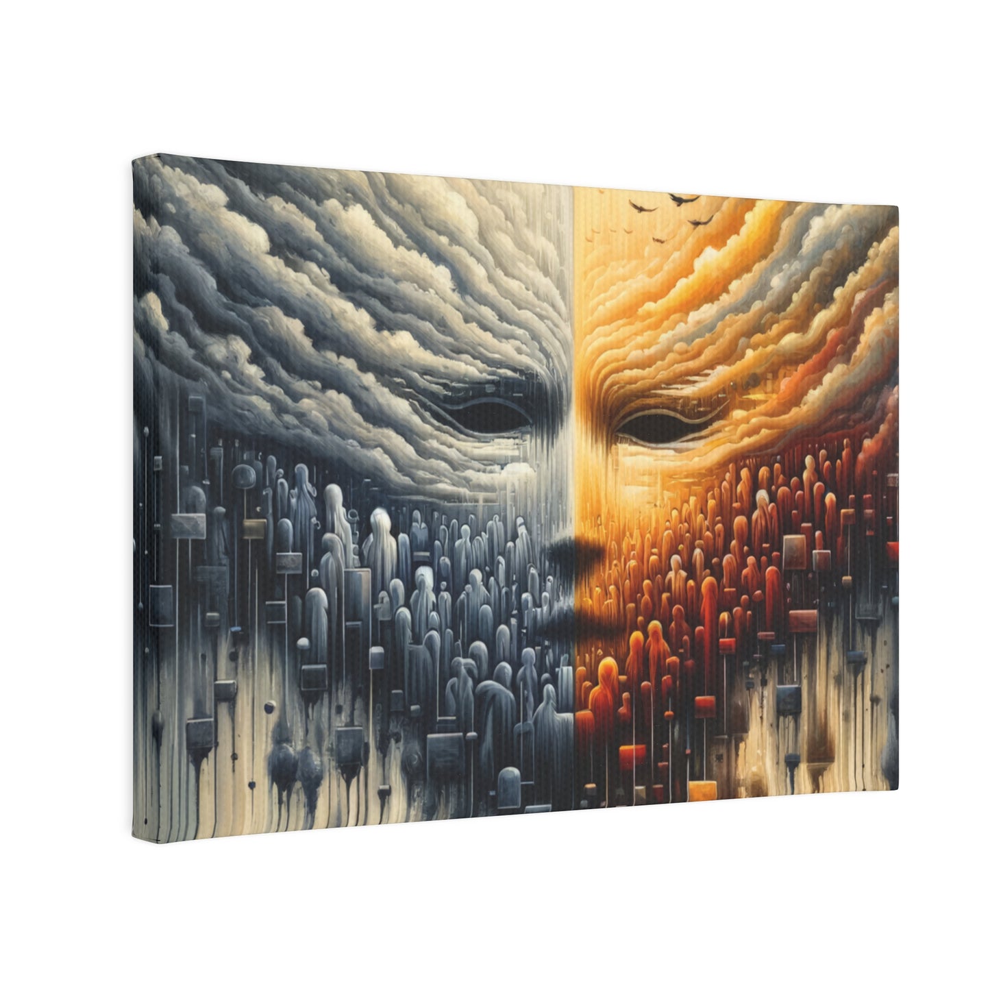 Subdued Revolutionary Currents Canvas Photo Tile