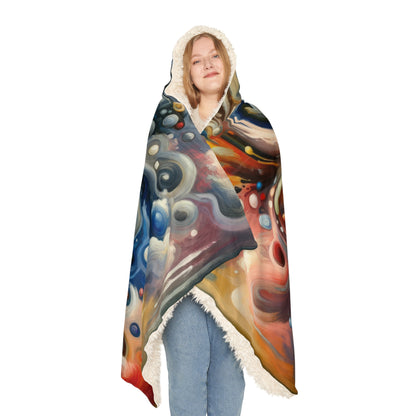 Paradoxical Embrace Tachism Snuggle Blanket