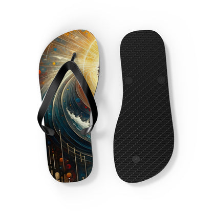 Awakened Heart Waves Flip Flops