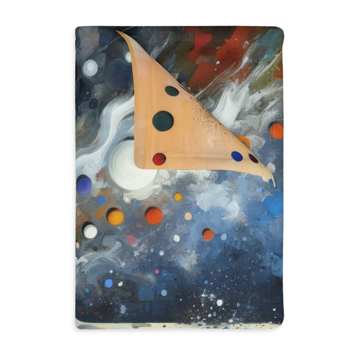 Unity Duality Abstraction Velveteen Microfiber Blanket (Two-sided print)