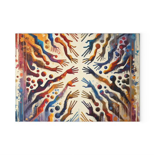 Architects Wisdom Tachism Glass Cutting Board