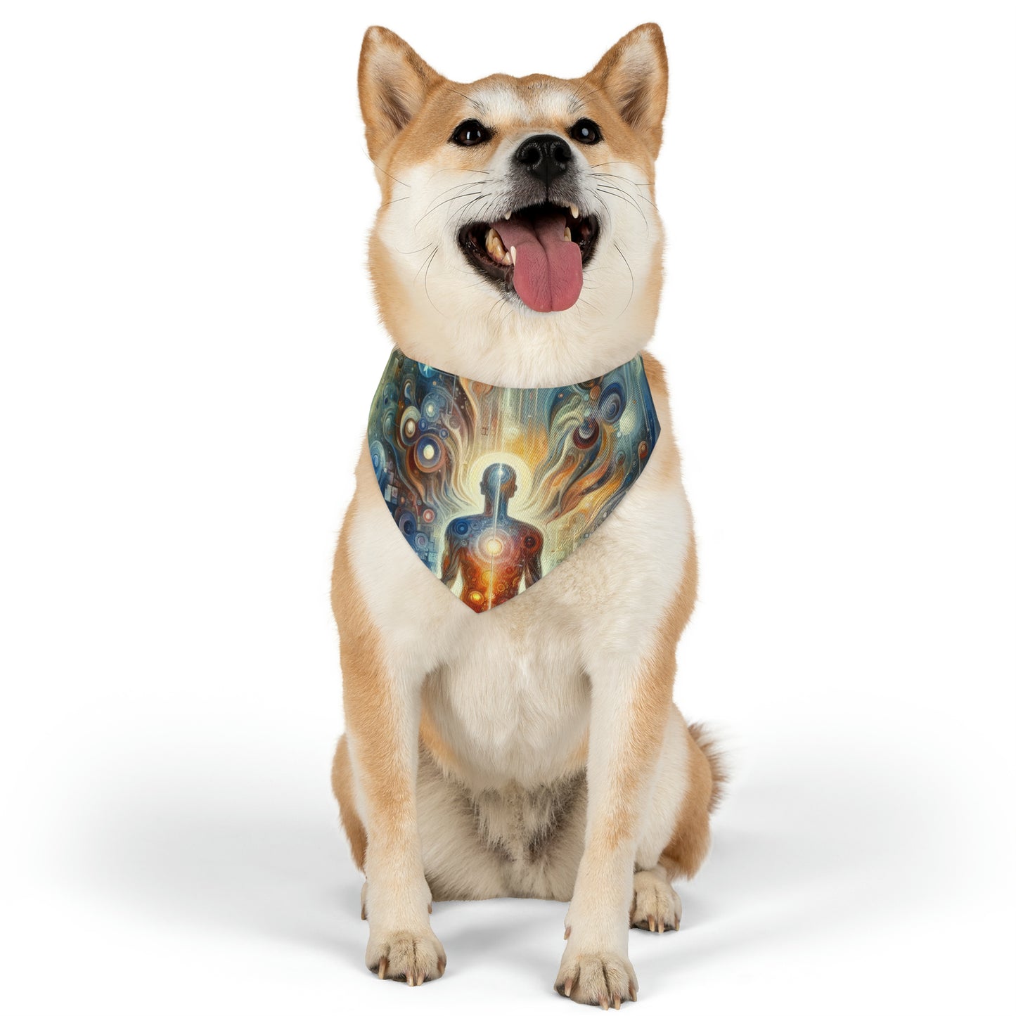 Technological Spiritual Synthesis Pet Bandana Collar