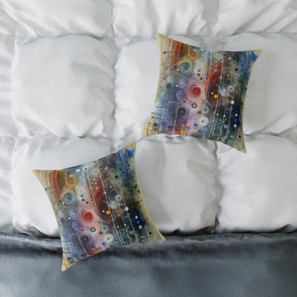 Awakenings Interconnectedness Tachism Spun Polyester Pillow