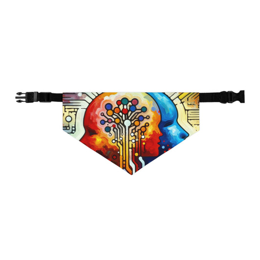 Empathetic Connection Abstract Pet Bandana Collar