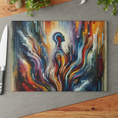 Threshold Collective Consciousness Glass Cutting Board