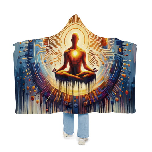 Meditative Technological Fusion Snuggle Blanket