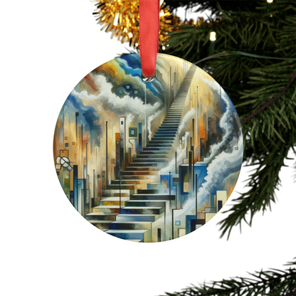 Visionary Evolutionary Progress Acrylic Ornament with Ribbon