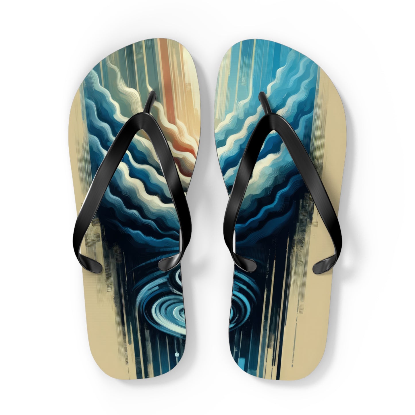 Ripple Effect Abstract Flip Flops