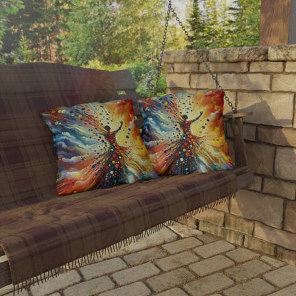 Vibrant Growth Symphony Outdoor Pillows